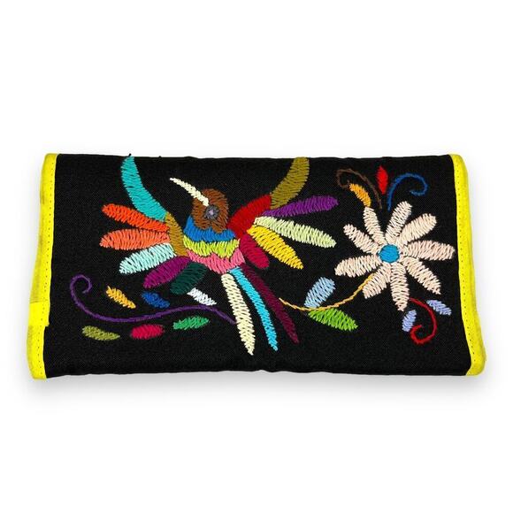Wallet Mexican Soft Fabric Embroidered Wallet - Picture 2 of 4